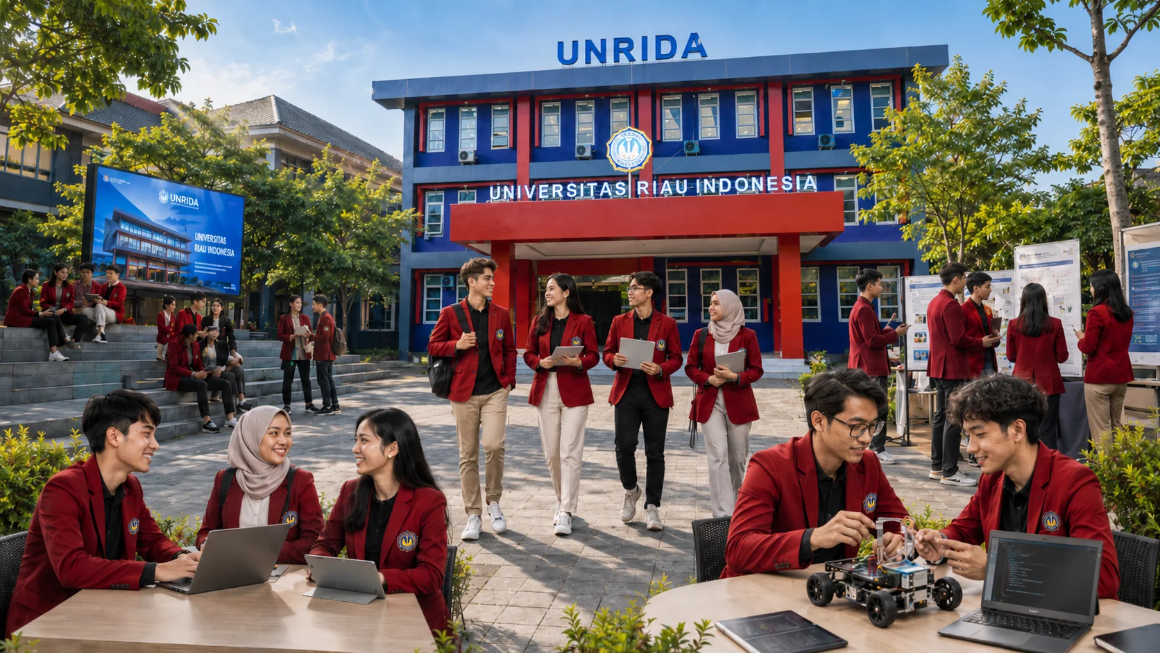Kegiatan belajar, organisasi, dan riset mahasiswa di lingkungan kampus